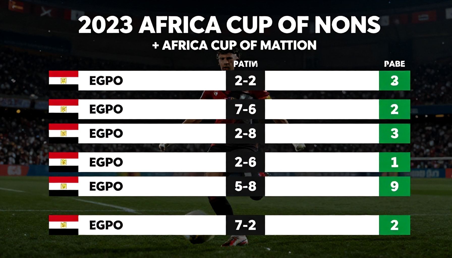 مصر تتصدر الترتيب في كأس أمم أفريقيا 2023