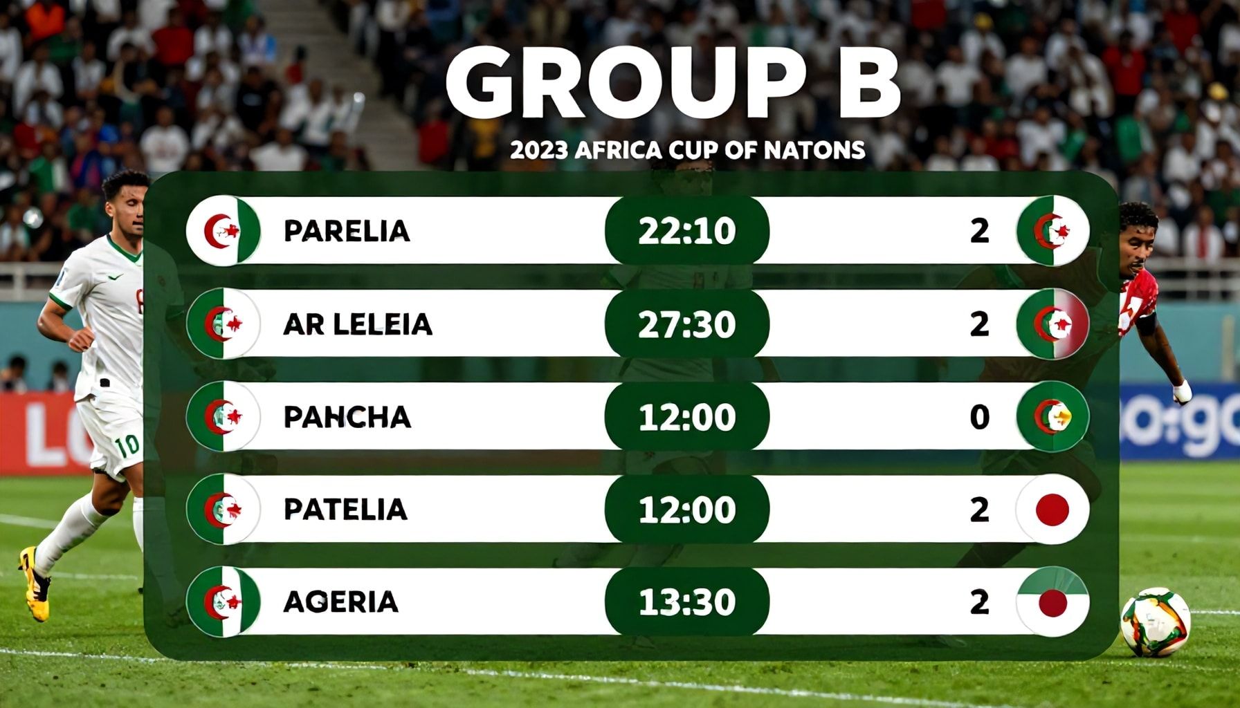 منتخب الجزائر يتصدر المجموعة الثانية في تصفيات كأس الأمم الأفريقية 2023