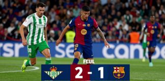 برشلونة يحقق الفوز 2-1 على بيتيس في مباراة حاسمة