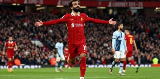محمد صلاح يحقق 30 هدفًا مع ليفربول في موسم 2023-2024