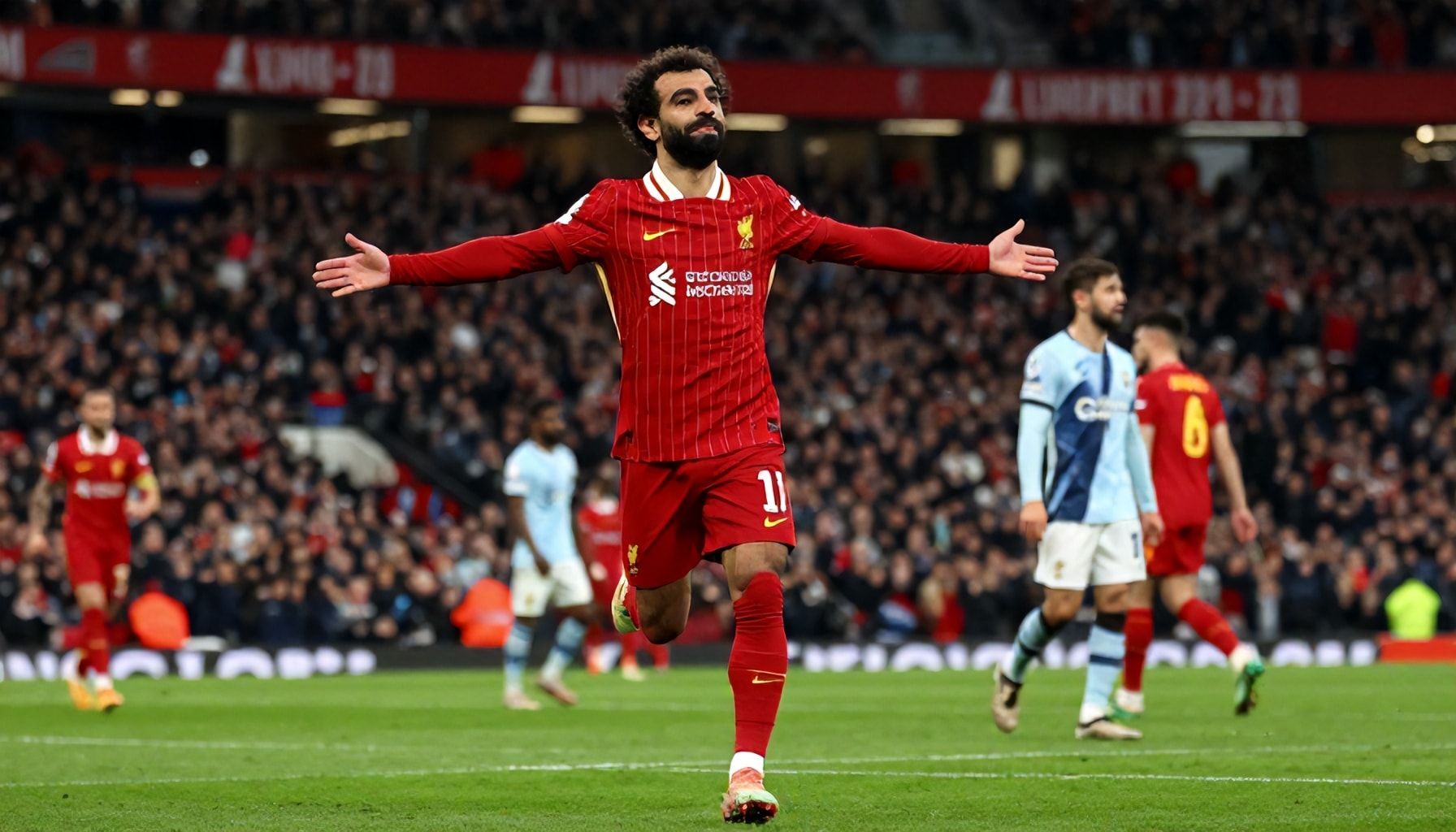 محمد صلاح يحقق 30 هدفًا مع ليفربول في موسم 2023-2024
