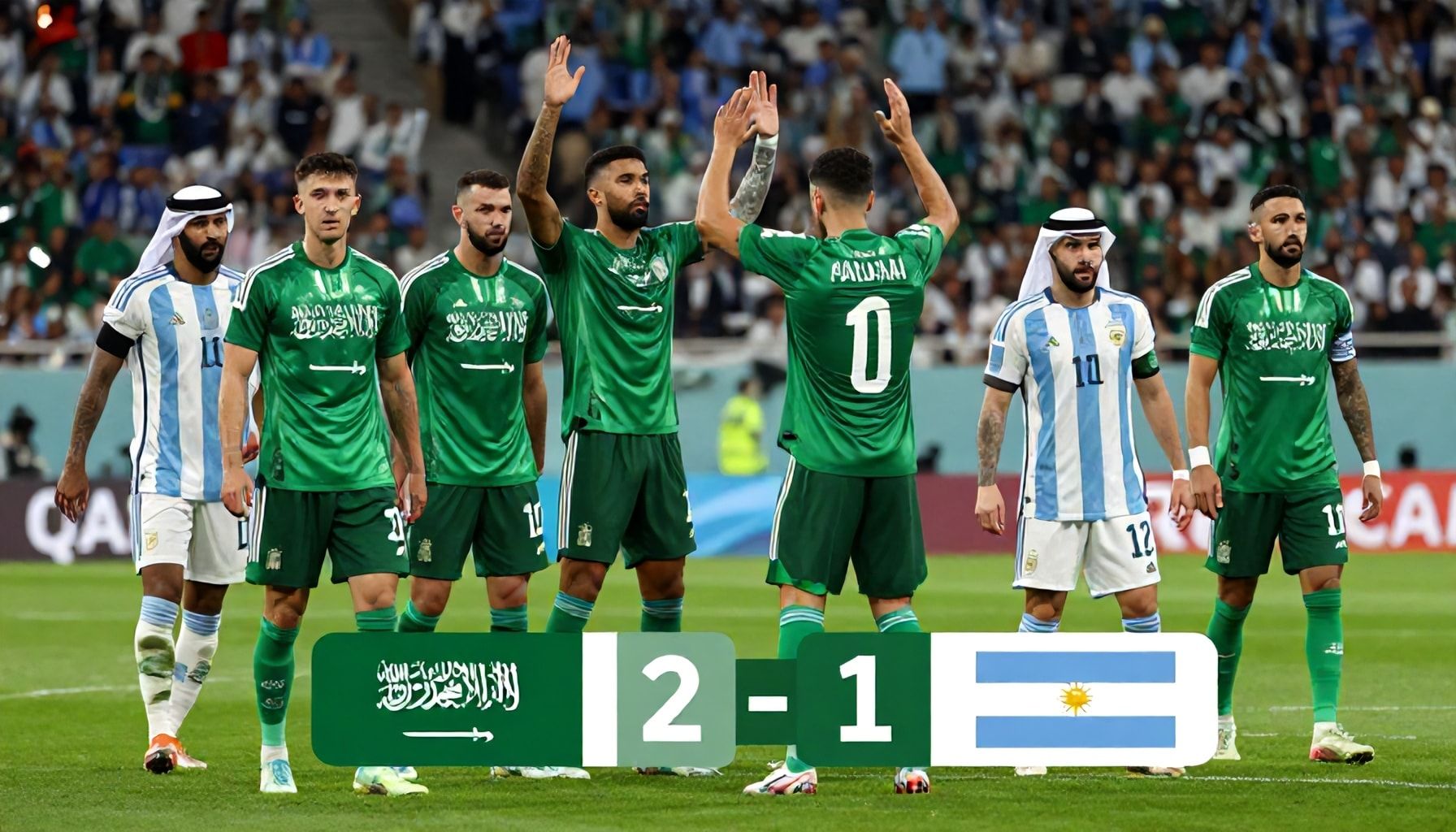 المنتخب السعودي يحقق انتصارًا تاريخيًا على الأرجنتين 2-1 في كأس العالم 2022