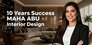 مها أبو عوف: 10 سنوات من النجاح في مجال التصميم الداخلي