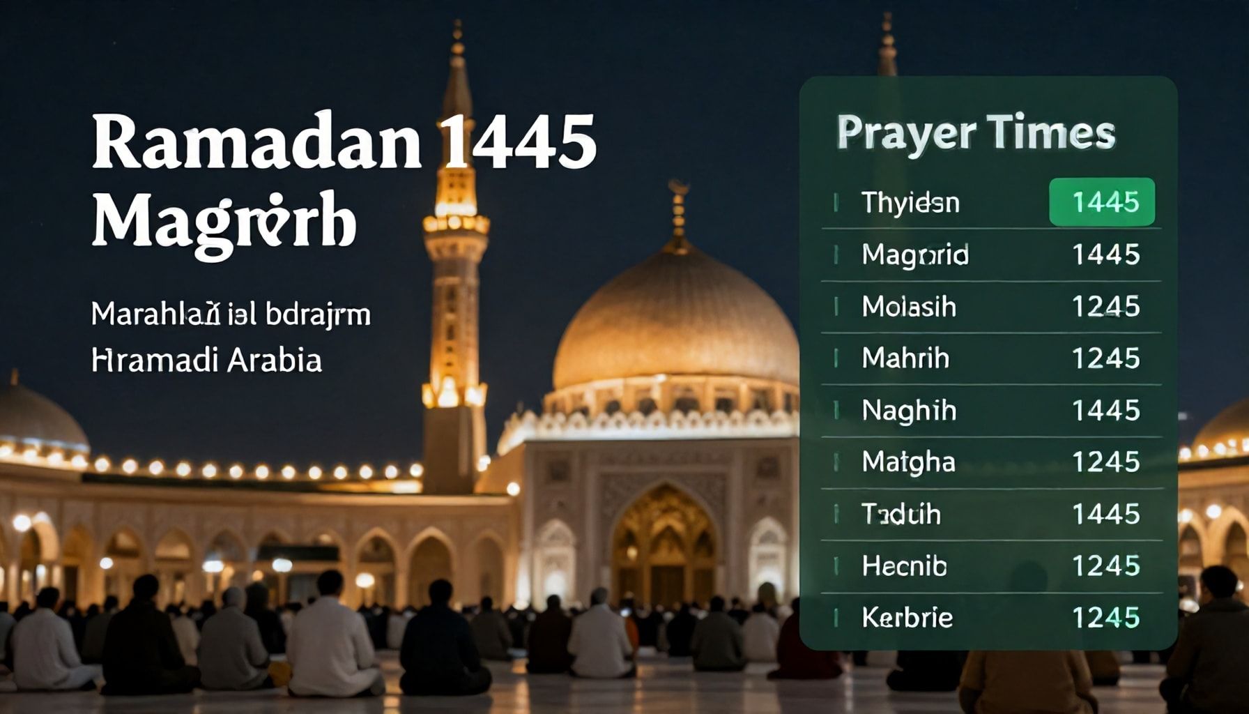 مواعيد صلاة المغرب في السعودية خلال شهر رمضان 1445