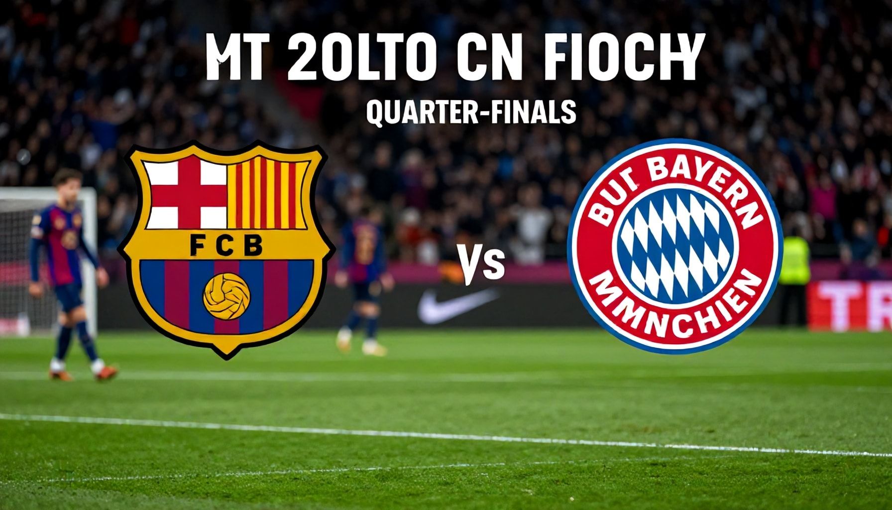 برشلونة يواجه بايرن ميونخ في ربع النهائي