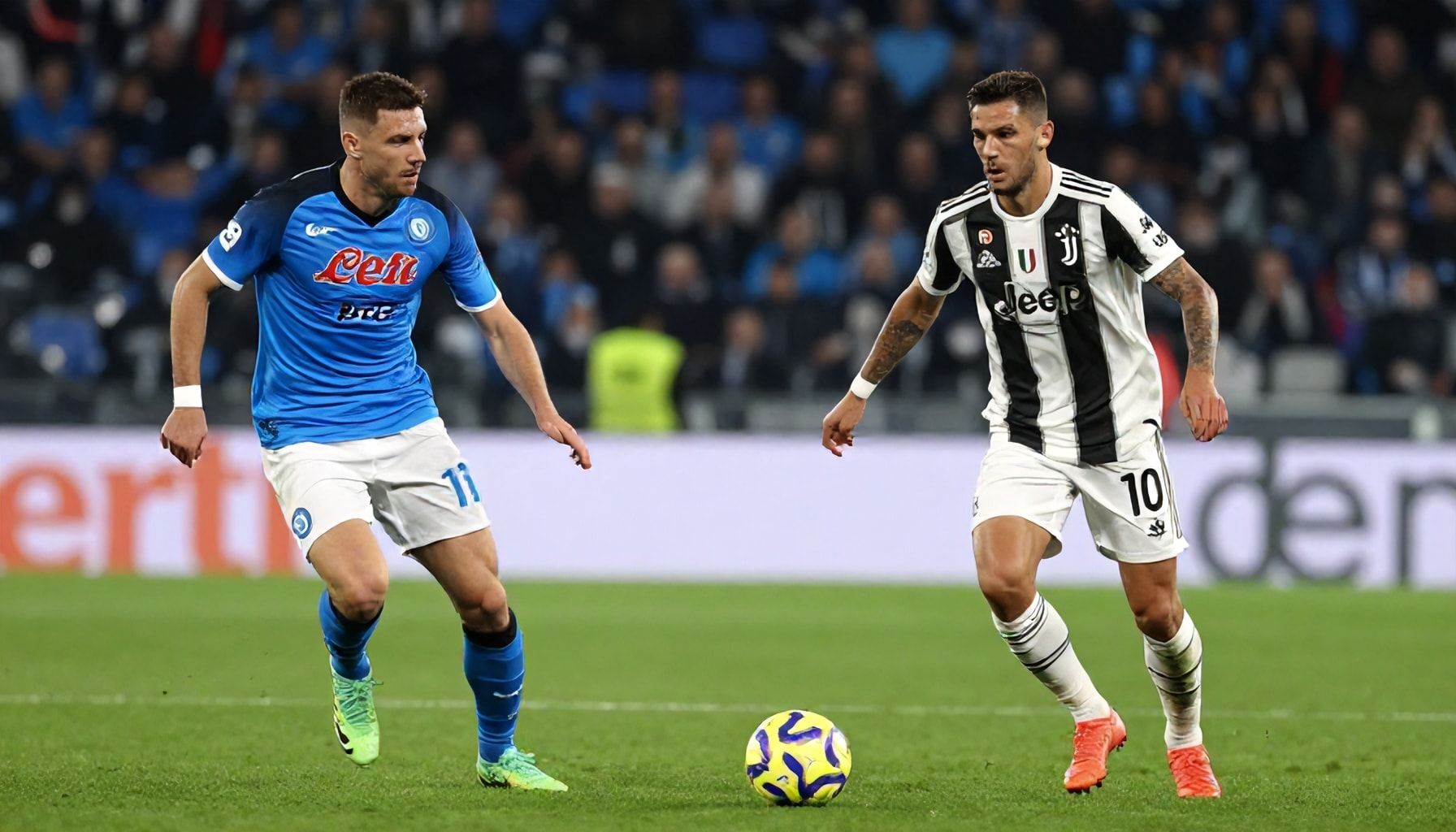 نابولي يتحدى يوفنتوس في مباراة حاسمة في الدوري الإيطالي
