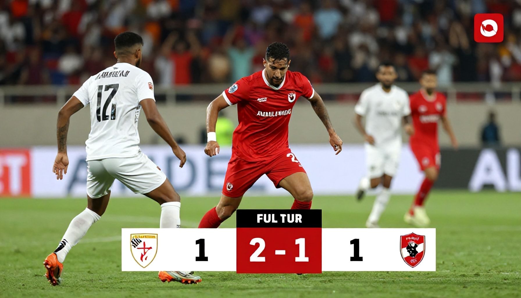 الاهلي ينتصر على الزمالك 2-1 في ديربي القاهرة