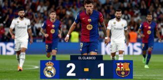 برشلونة يفوز 2-1 على ريال مدريد في الكلاسيكو