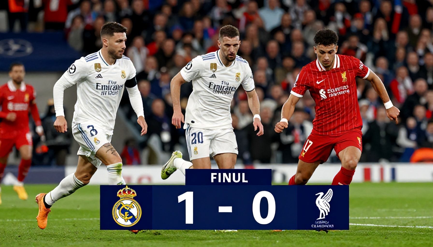 ريال مدريد ينتصر على ليفربول 1-0 في نهائي دوري أبطال أوروبا