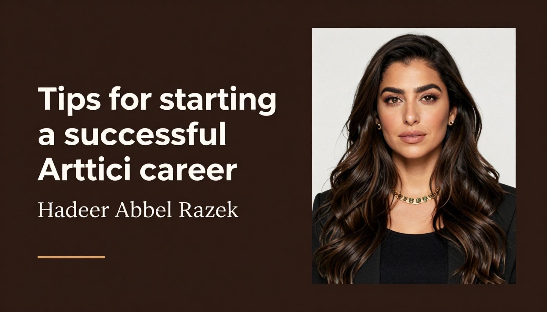 نصائح لبدء مسيرة فنية ناجحة