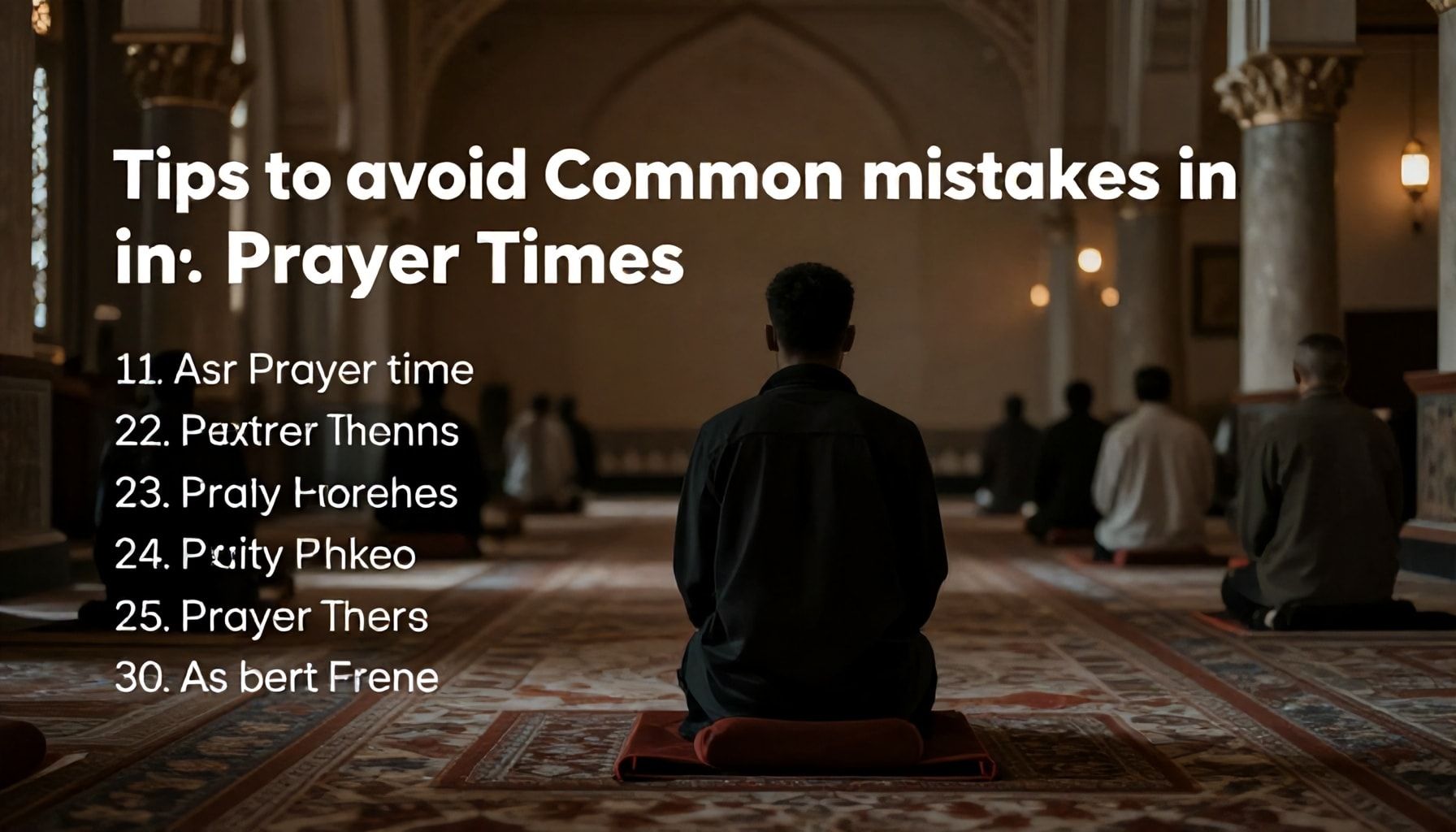 نصائح لتلافي الأخطاء الشائعة في تحديد الصلاة