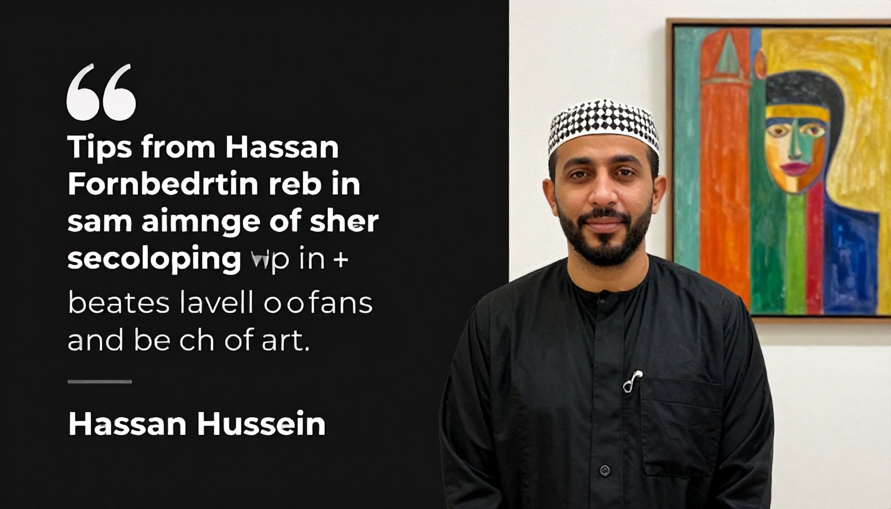 نصائح من حسن حسني للمبتدئين في عالم الفن