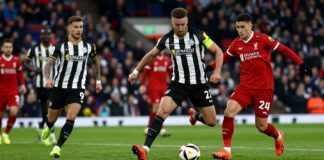 نيوكاسل يونايتد يوقف ليفربول في مرمى بلومفيلد 1-1