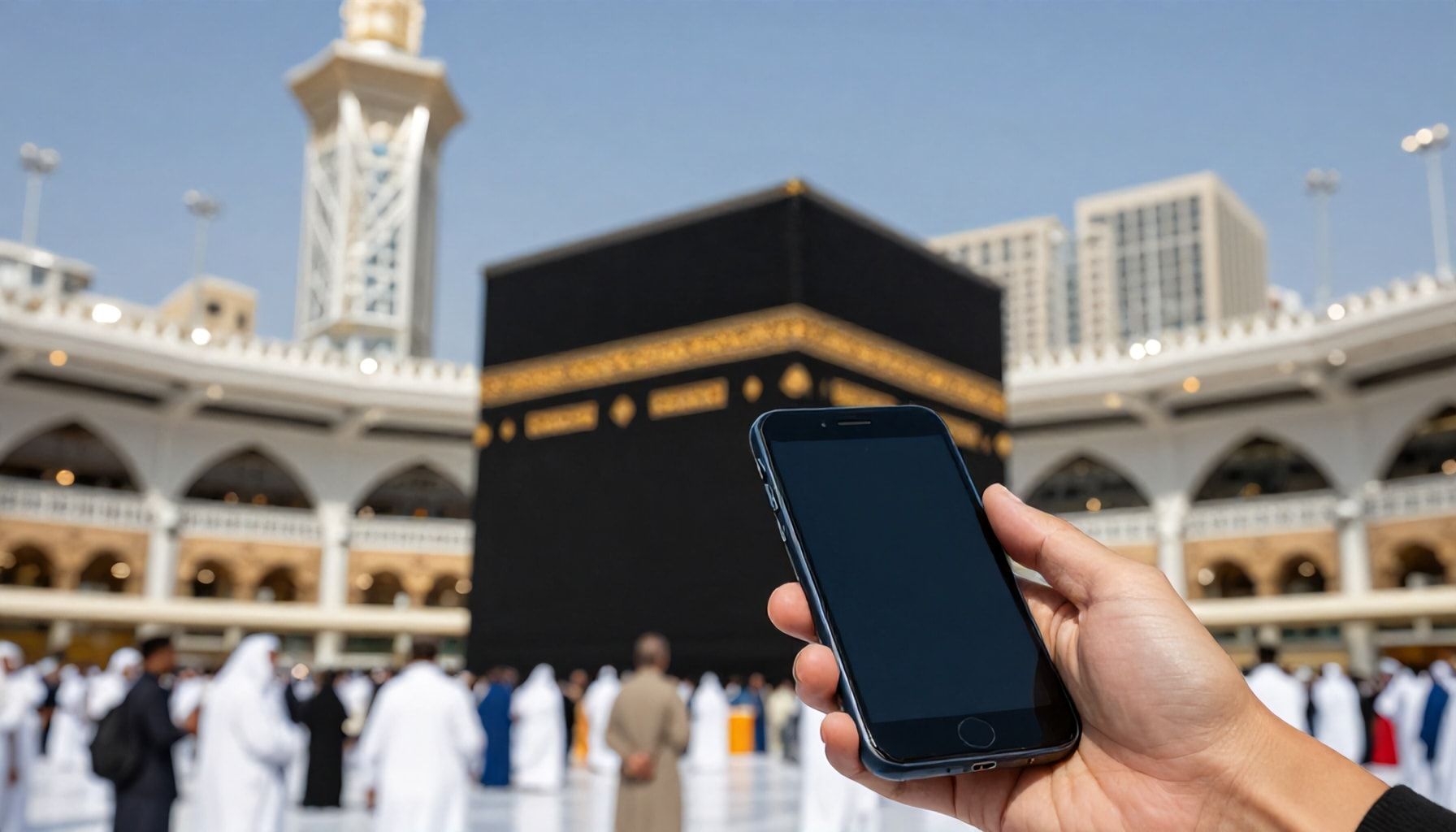 كيفية الحفاظ على هاتفك وشاحنك جاهزين يوميًا أثناء العمرة في مكة