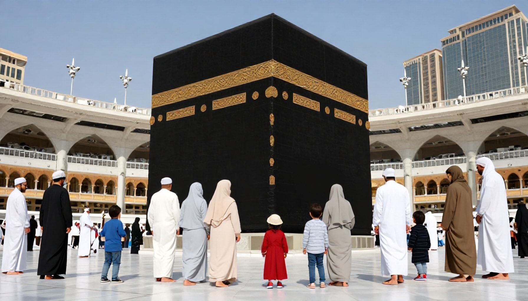 روتين يومي مثالي لأسرة صغيرة خلال العمرة في مكة