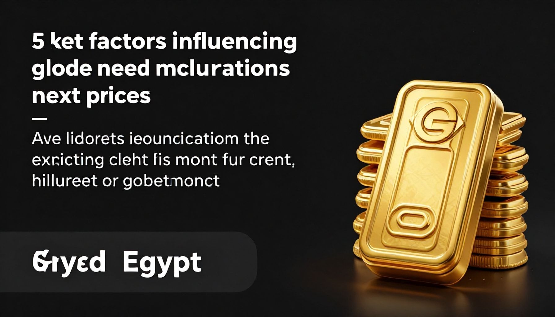 5 عوامل تؤثر في أسعار الذهب خلال الشهر المقبل