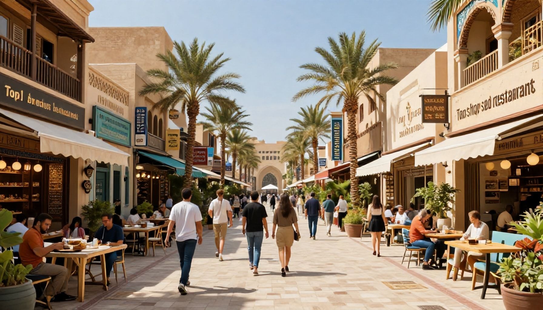 أبرز 100 متجر ومطاعم في المشروع الجديد