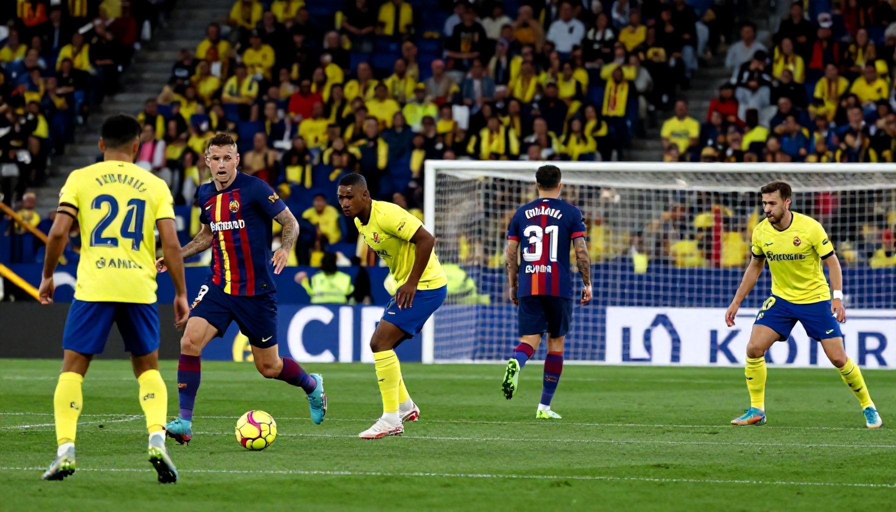 أبرز أحداث مباراة فياريال وبرشلونة في الدوري