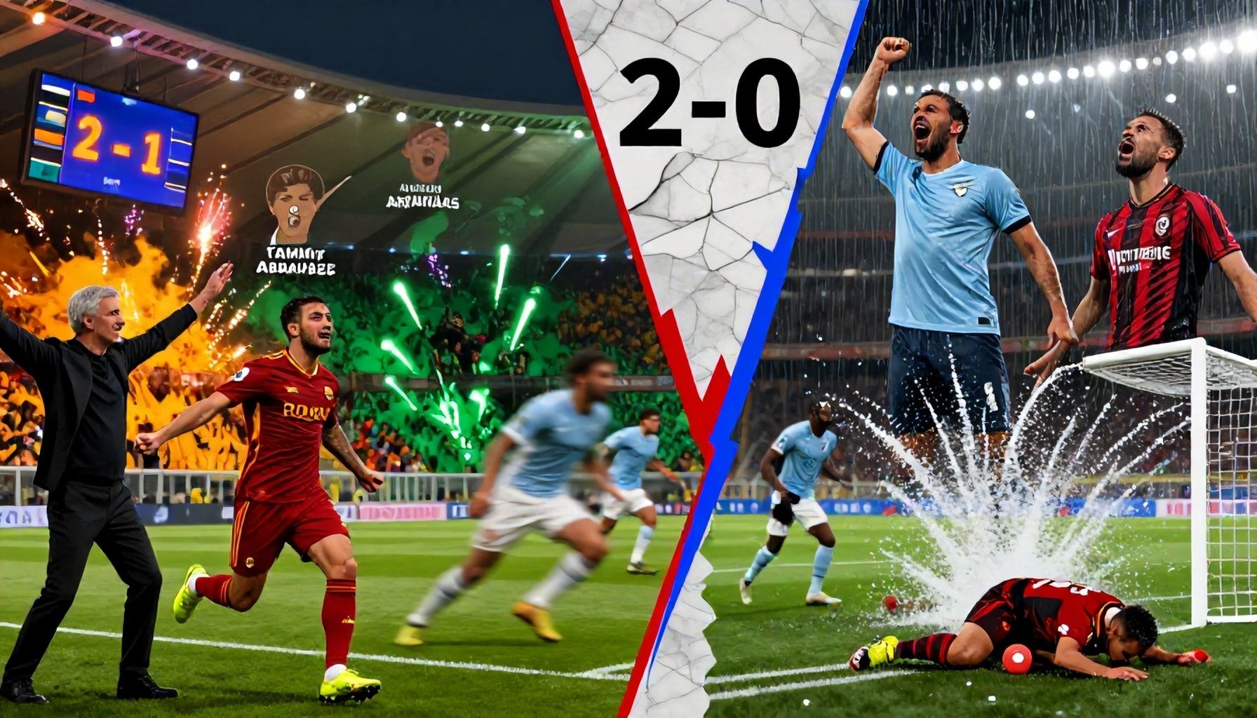 أبرز لحظات مباراة ديري روما وفارق الأهداف