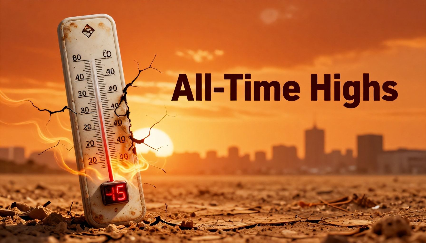 أرقام قياسية ودرجات حرارة تتجاوز 45 درجة