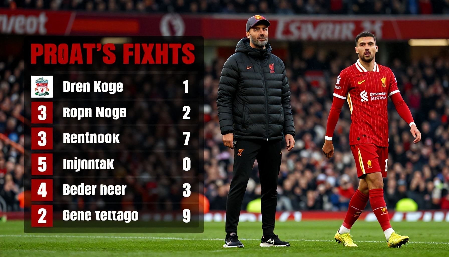 أزمة ليفربول بين الإصابات والتراجع في الدوري الإنجليزي