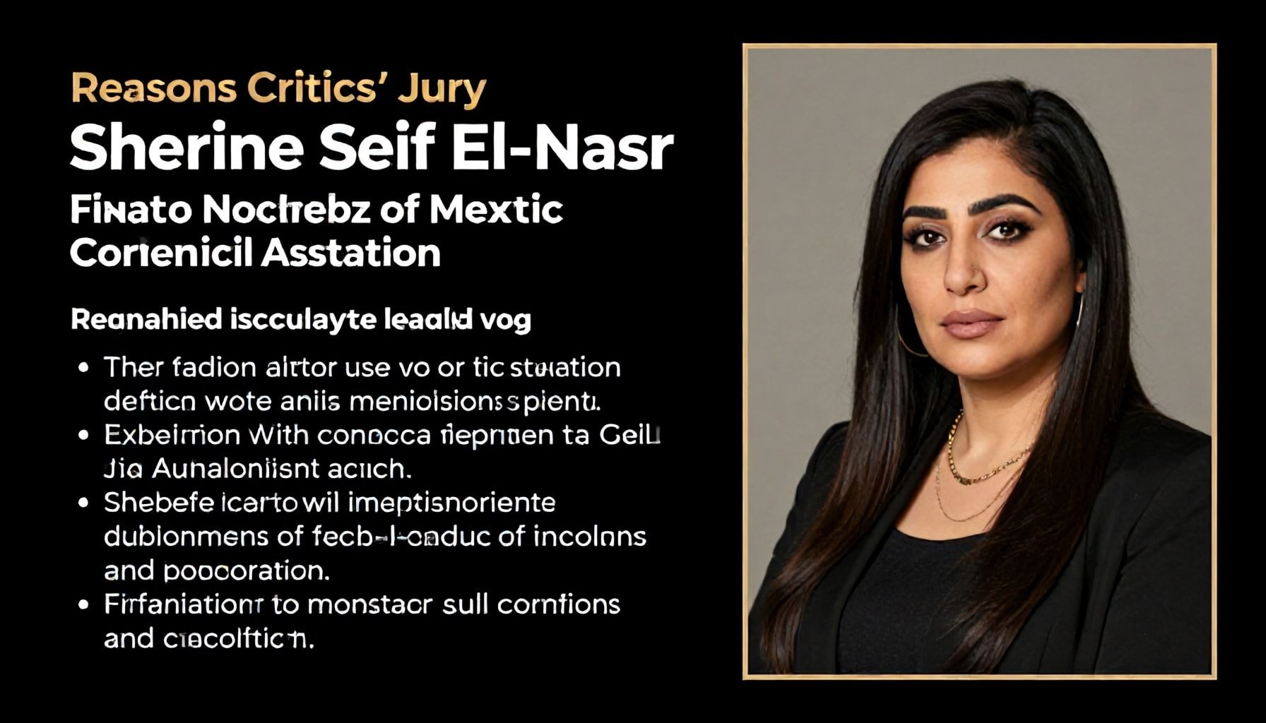 أسباب اختيار لجنة التحكيم لشيرين سيف النصر وفق Critics