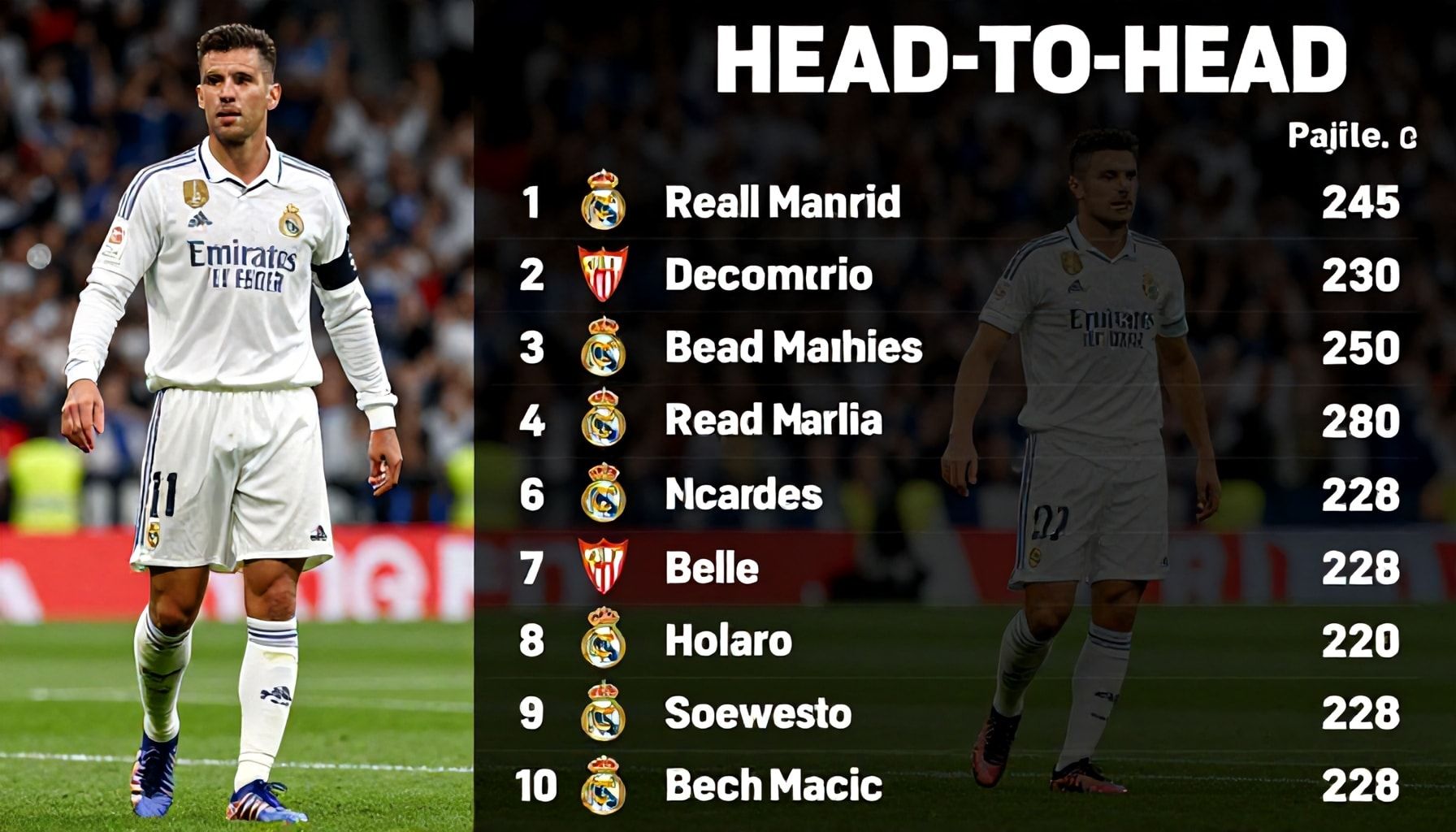 أسباب تفوق ريال مدريد التاريخي على إشبيلية في البطولات المحلية