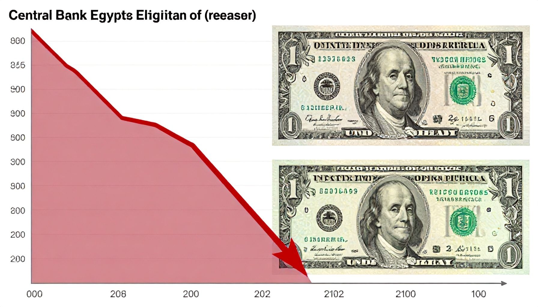 أسباب ضعف الجنيه أمام الدولار حسب بيانات البنك المركزي
