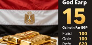 أسعار الذهب ترتفع 15 جنيها للجرام في مصر اليوم
