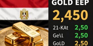 أسعار الذهب في مصر تسجل 2450 جنيها للعيار 21 اليوم