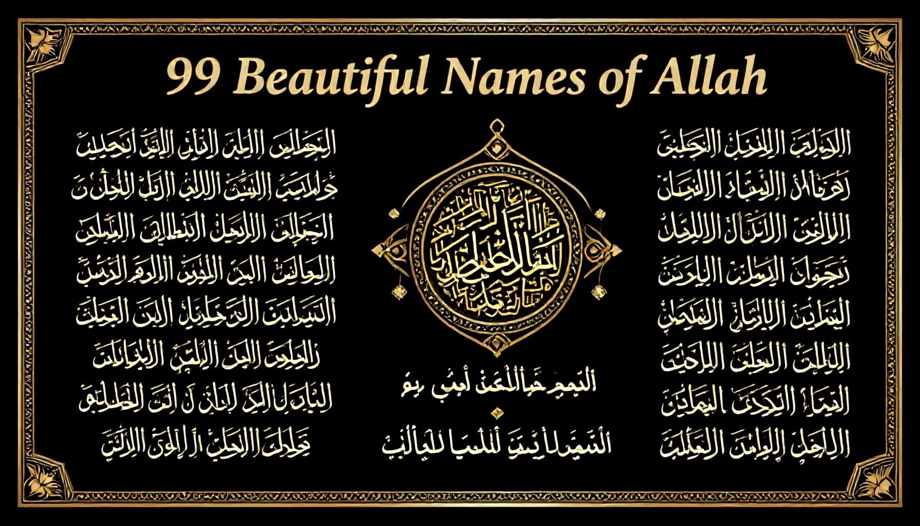 أسماء الله الحسنى في القرآن والسنة وأهميتها في الإسلام