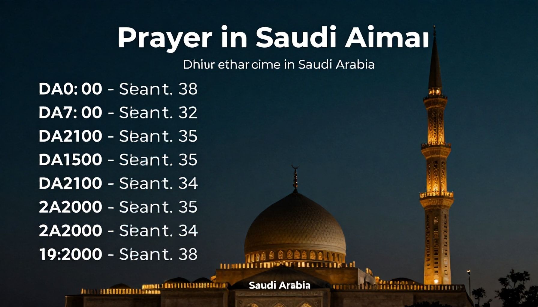 أوقات الصلاة في السعودية وكيفية تحديدها