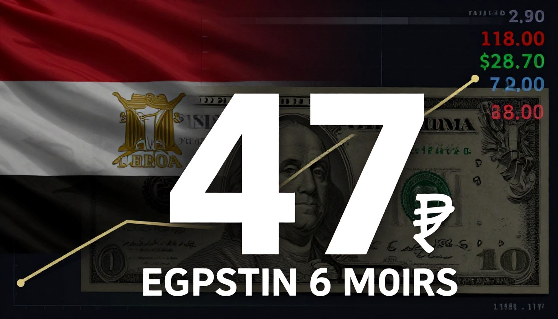 سعر الدولار يتجاوز 47 جنيهاً في مصر لأول مرة منذ 6 أشهر