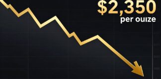 أسعار الذهب تراجع إلى 2350 دولارًا للأونصة اليوم