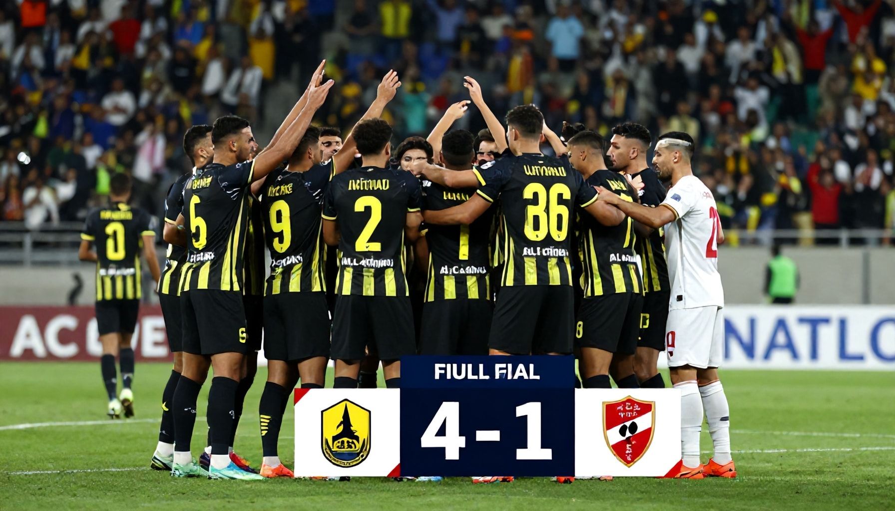 الاتحاد يحرز فوزًا تاريخيًا على الأهلي 4-1 في نهائي دوري أبطال آسيا