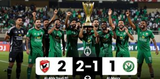 الأهلي السعودي يفوز على المصري 2-1 في نهائي كأس السوبر المصري السعودي