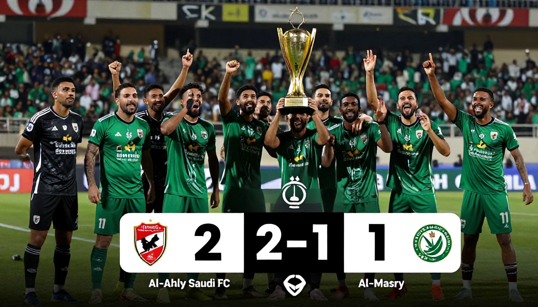 الأهلي السعودي يفوز على المصري 2-1 في نهائي كأس السوبر المصري السعودي