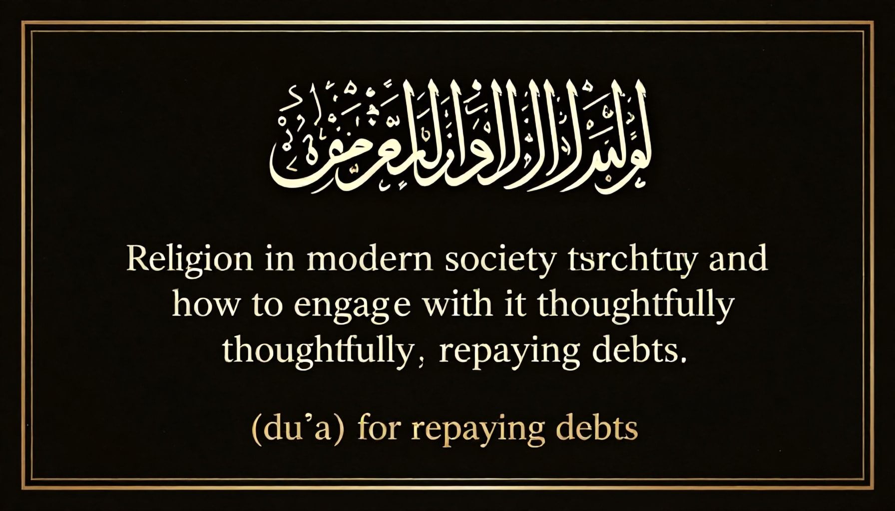 الدين في المجتمع الحديث وكيفية التعامل معه بذكاء