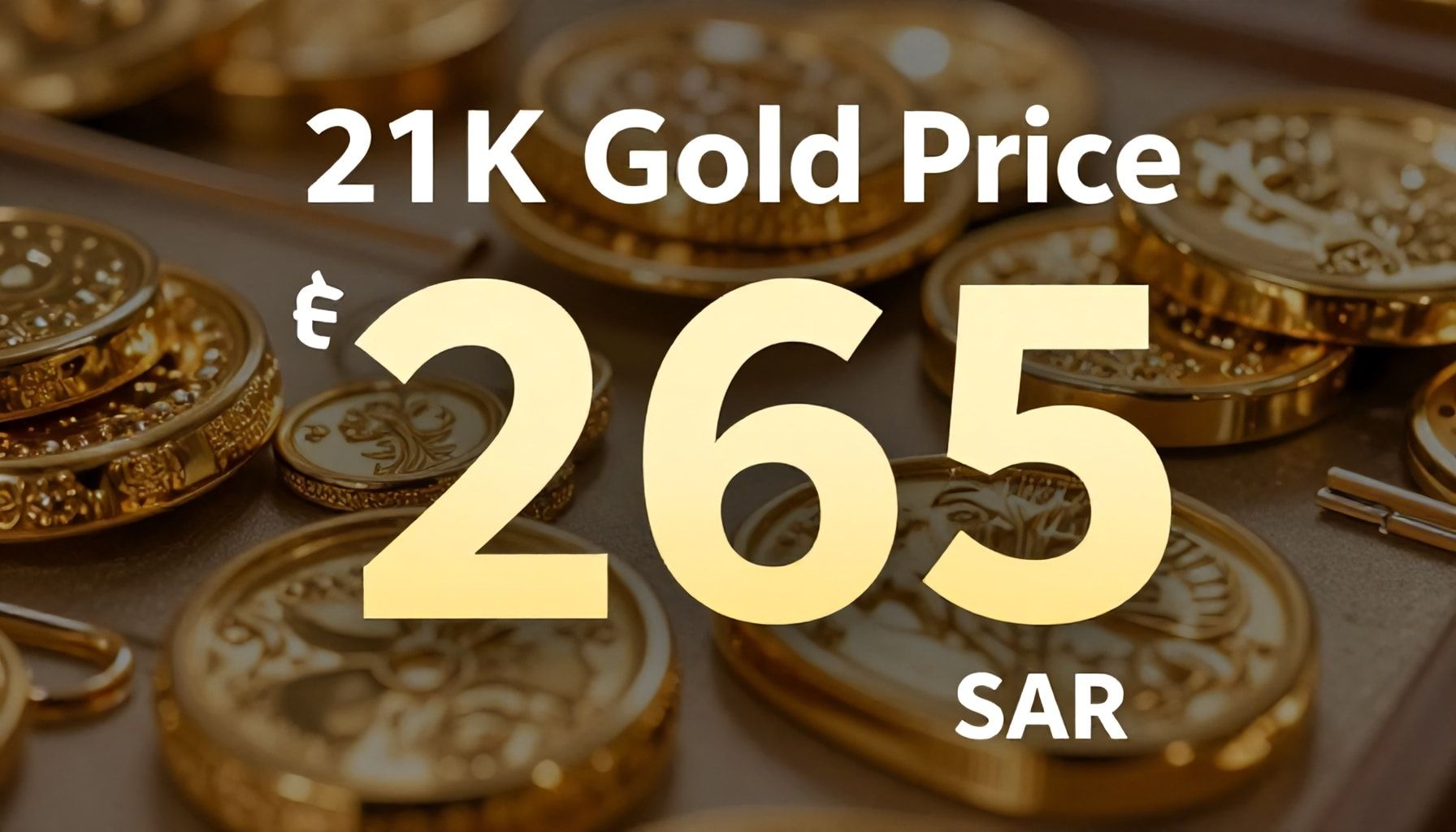 أسعار الذهب عيار 21 تراجع إلى 265 ريالاً للجرام في السوق السعودي اليوم