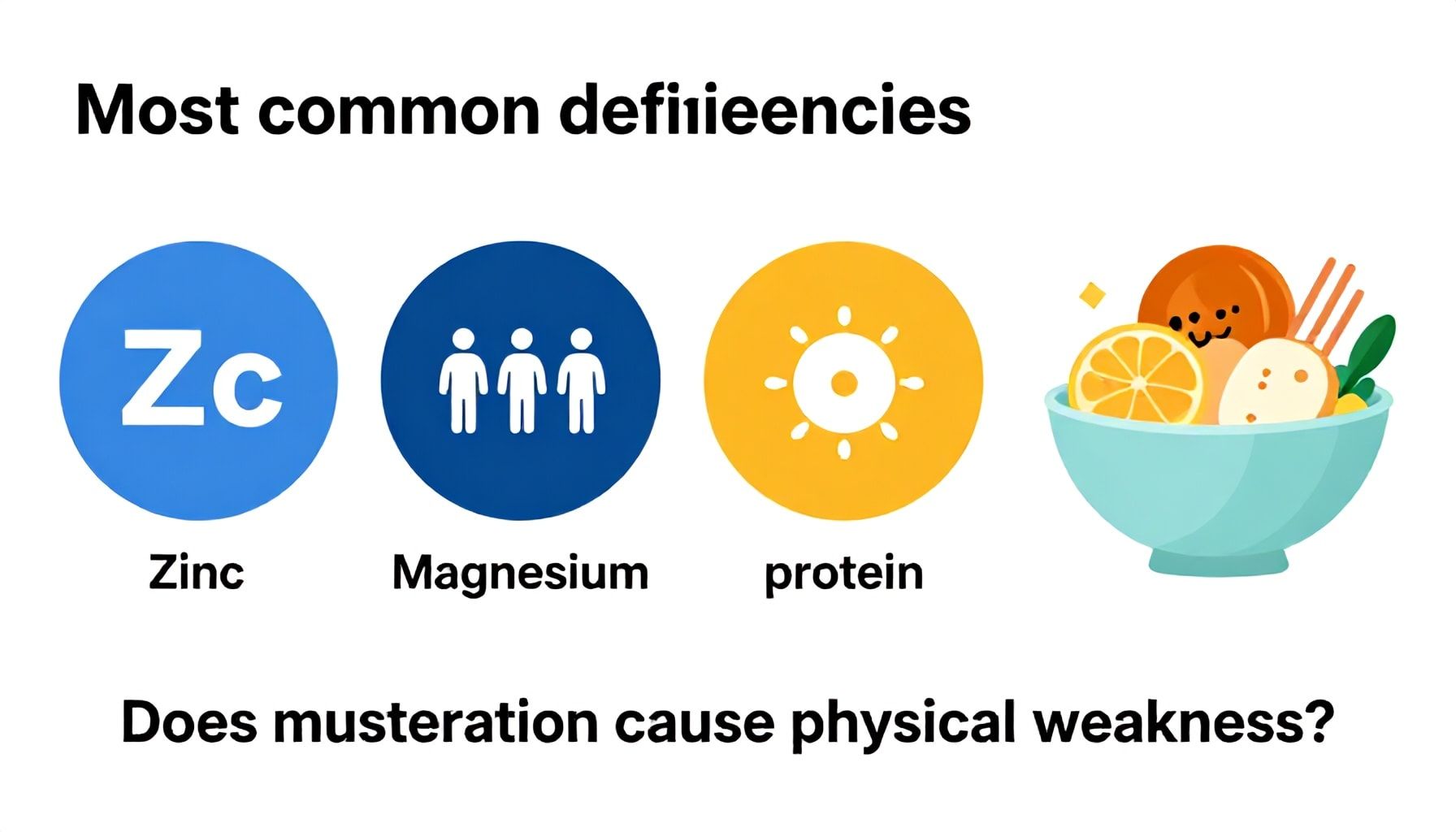 الزنك والمغنيسيوم والبروتين الأكثر عرضة للنقص