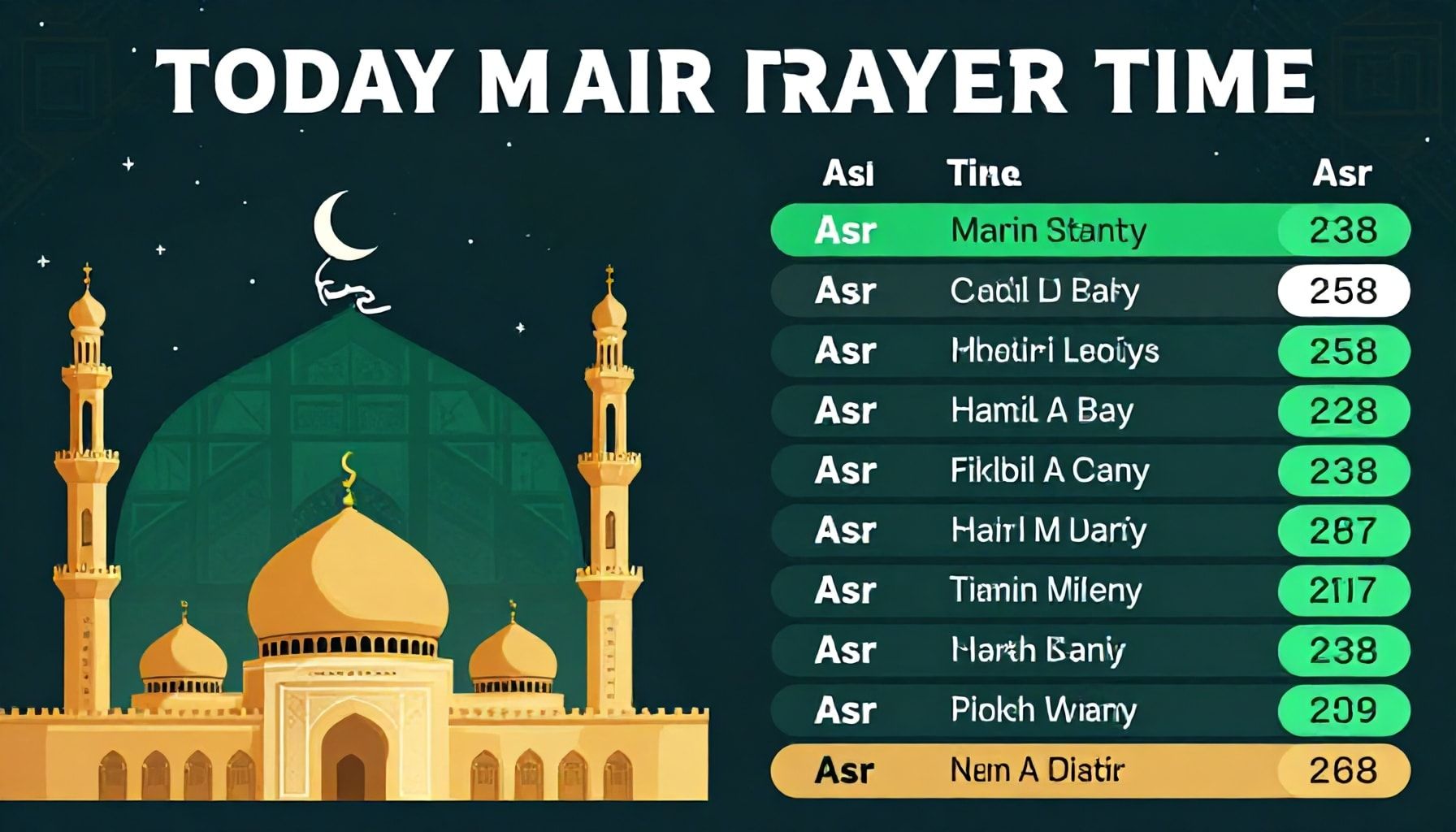 الساعة الدقيقة لصلاة العصر اليوم في المدن السعودية
