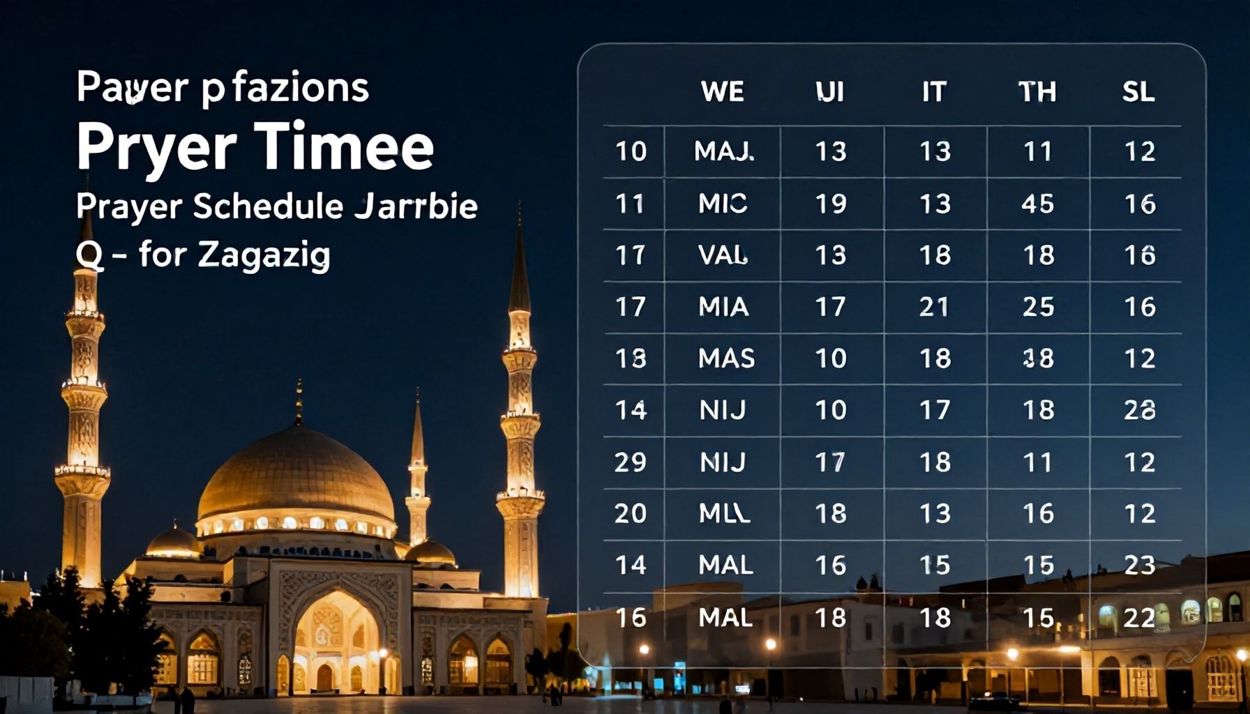 العوامل المؤثرة في تحديد مواقيت الصلاة حسب الحسابات الفلكية