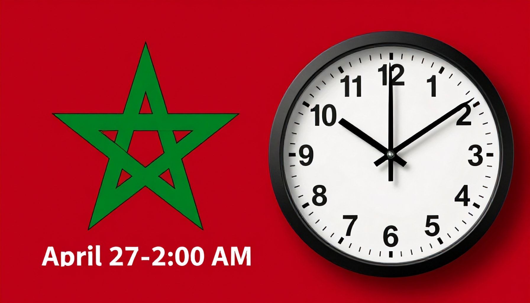 المغرب يعتمد التوقيت الصيفي بدءًا من 27 أبريل عند الساعة الثانية فجرًا