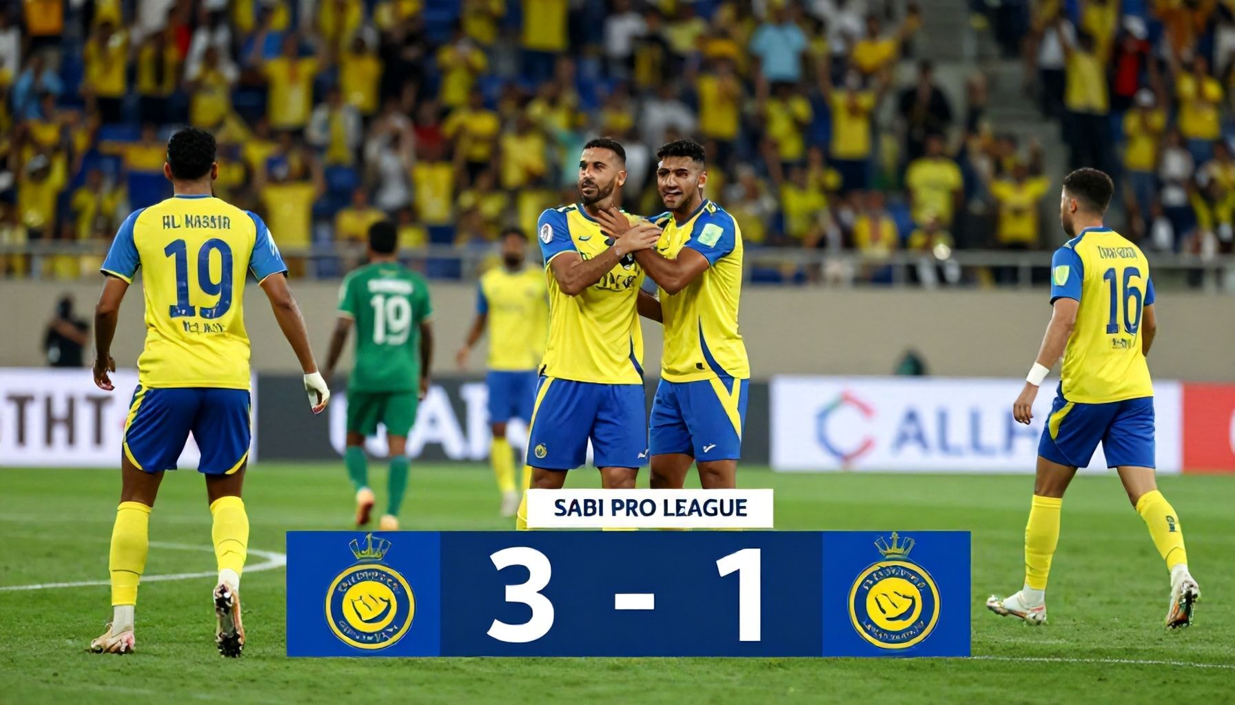 النصر يحرز فوزًا ثقيلًا 3-1 على الفتح في دوري المحترفين السعودي
