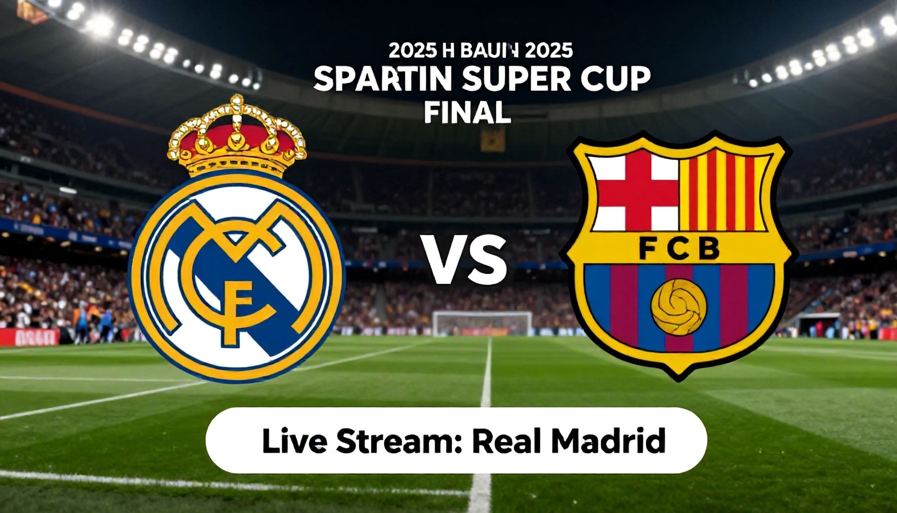 ريال مدريد يواجه برشلونة في نهائي السوبر الإسباني 2025 بمباشرة حصرية