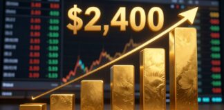 أسعار الذهب تسجل ارتفاعًا قويًا عند 2400 دولار للأوقية اليوم