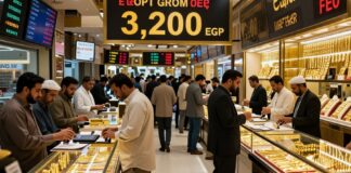 سوق الذهب المصري يسجل أعلى مستوياته في 6 أشهر عند 3200 جنيه للجرام