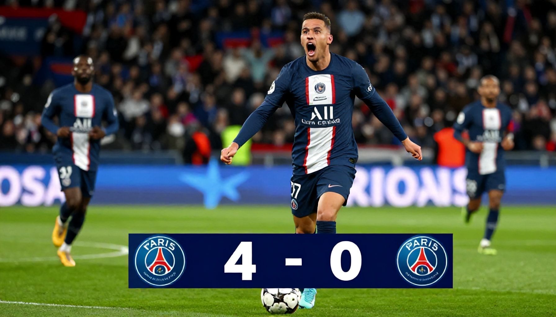 باريس سان جيرمان يكرس تفوقه على لوهافر برباعية نظيفة في دوري أبطال أوروبا