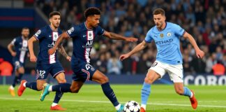 باريس سان جيرمان يوقف سلسلة مانشيستر سيتي الفائزة بخمسة مباريات في دوري أبطال أوروبا