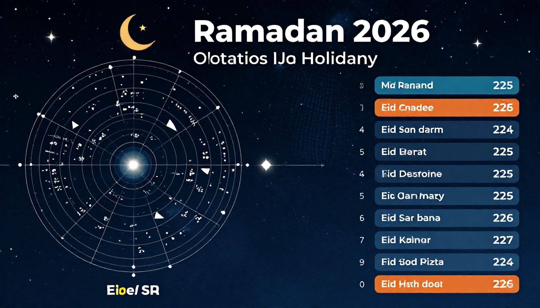 تأثير التقويم الفلكي على مواعيد العيد والإجازات الرسمية